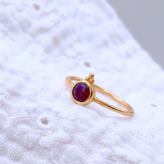 Bague en Lapis Lazuli, bague pierre gemme naturelle, lithotherapie