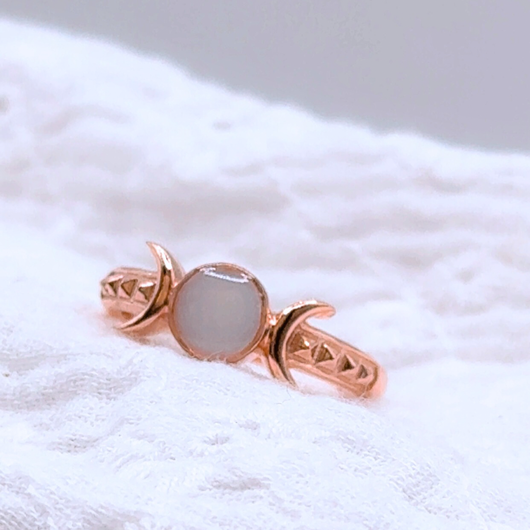 Bague lune au lait maternel, souvenir bague femme symbole, allaitement, maternité