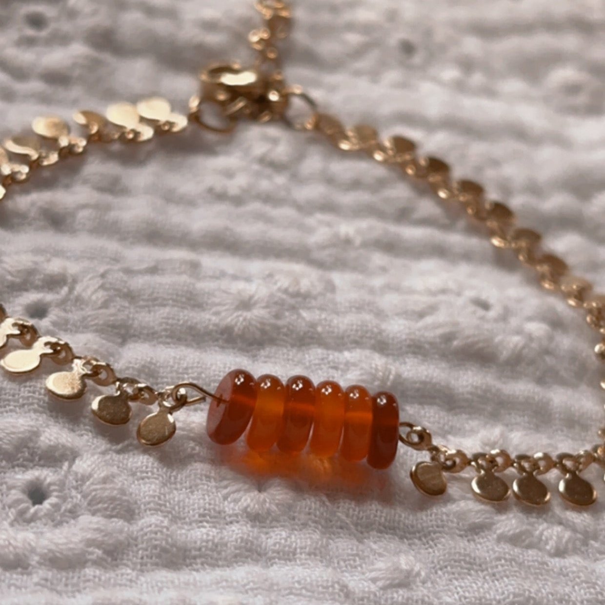 Bracelet Inaya en Cornaline - Mamma Latte