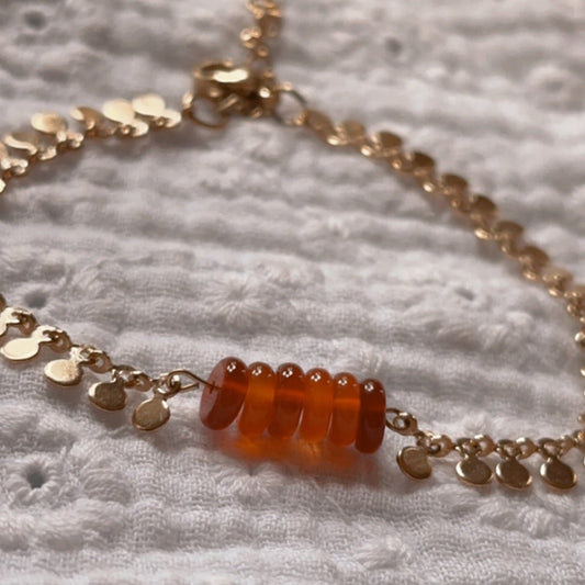 Bracelet Inaya en Cornaline - Mamma Latte