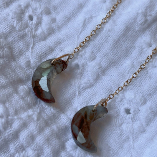 Boucles d’oreilles Météore Labradorite - Mamma Latte