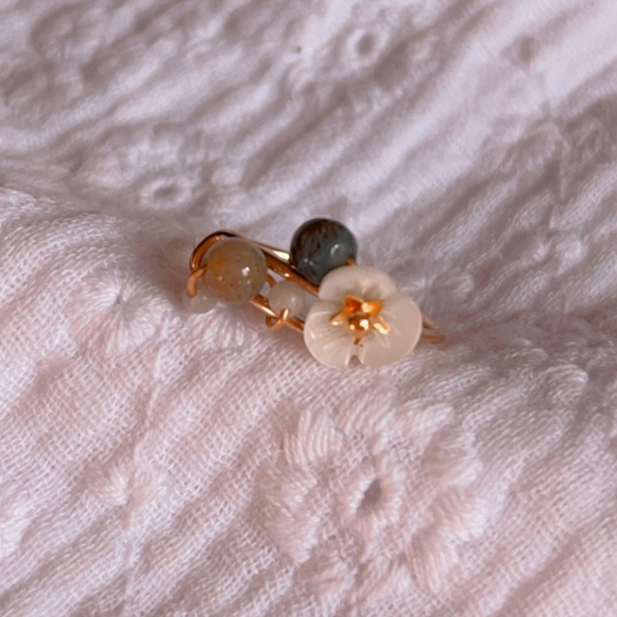 Bague Télia lactée - Mamma Latte