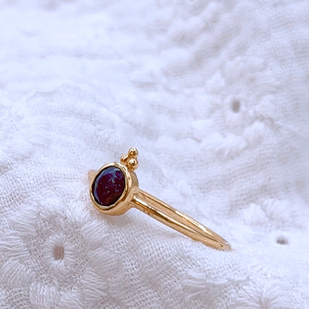 Bague en Lapis Lazuli, bague pierre gemme naturelle