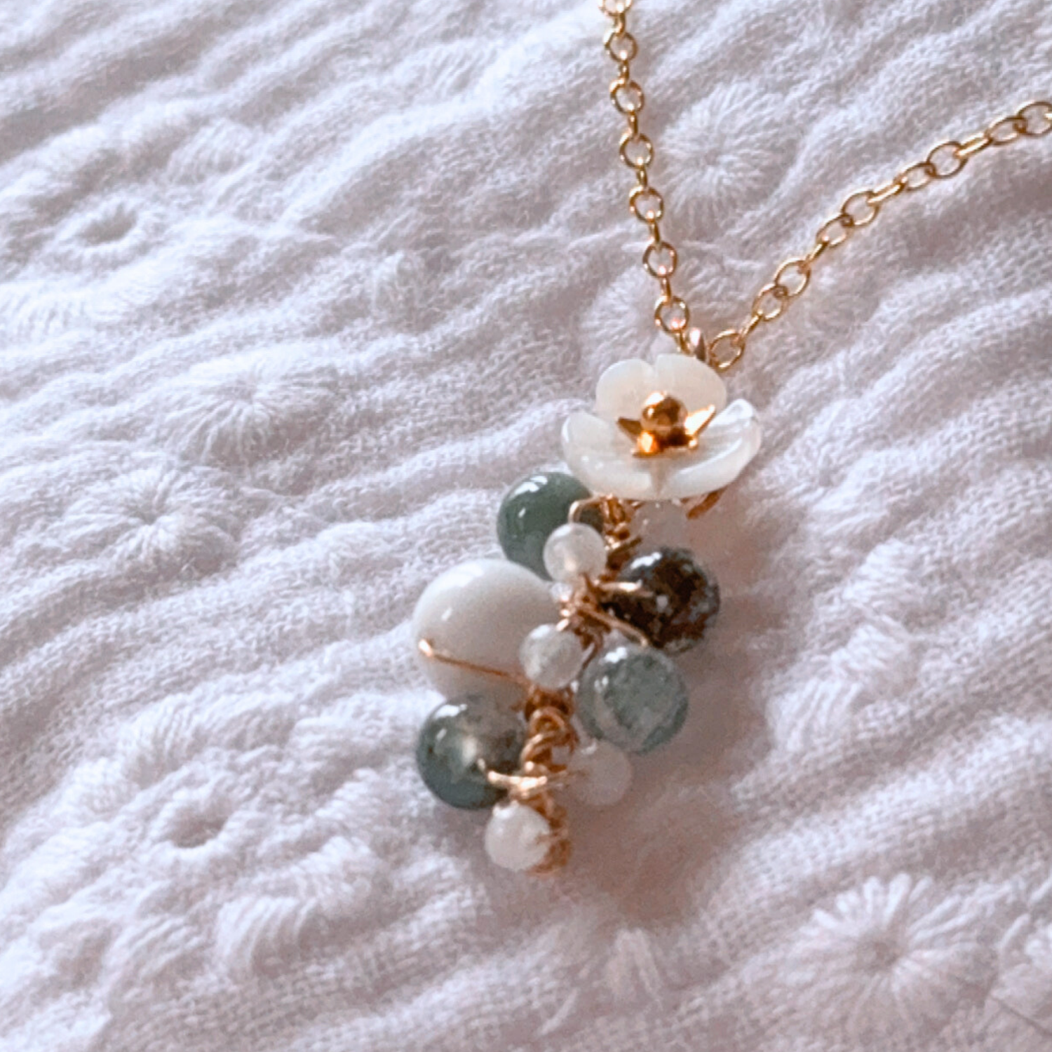 Collier d’ allaitement au lait maternel personnalisé, nacre, fleur, perle au lait maternel, bijoux souvenir pour maman et bébé