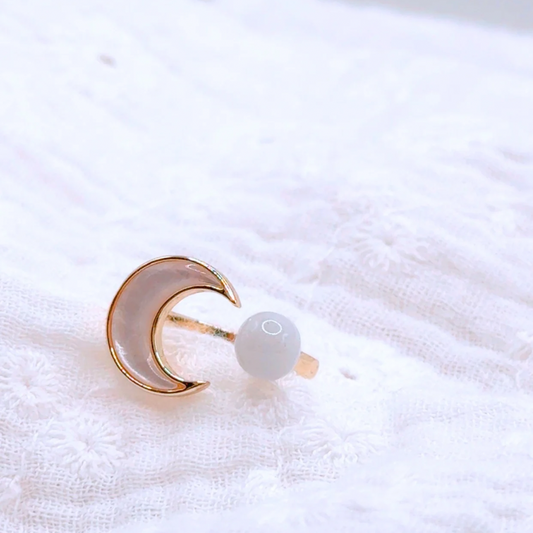 Bague au lait maternel personnalisée, lune, souvenir d’allaitement unique, allaiter son bébé