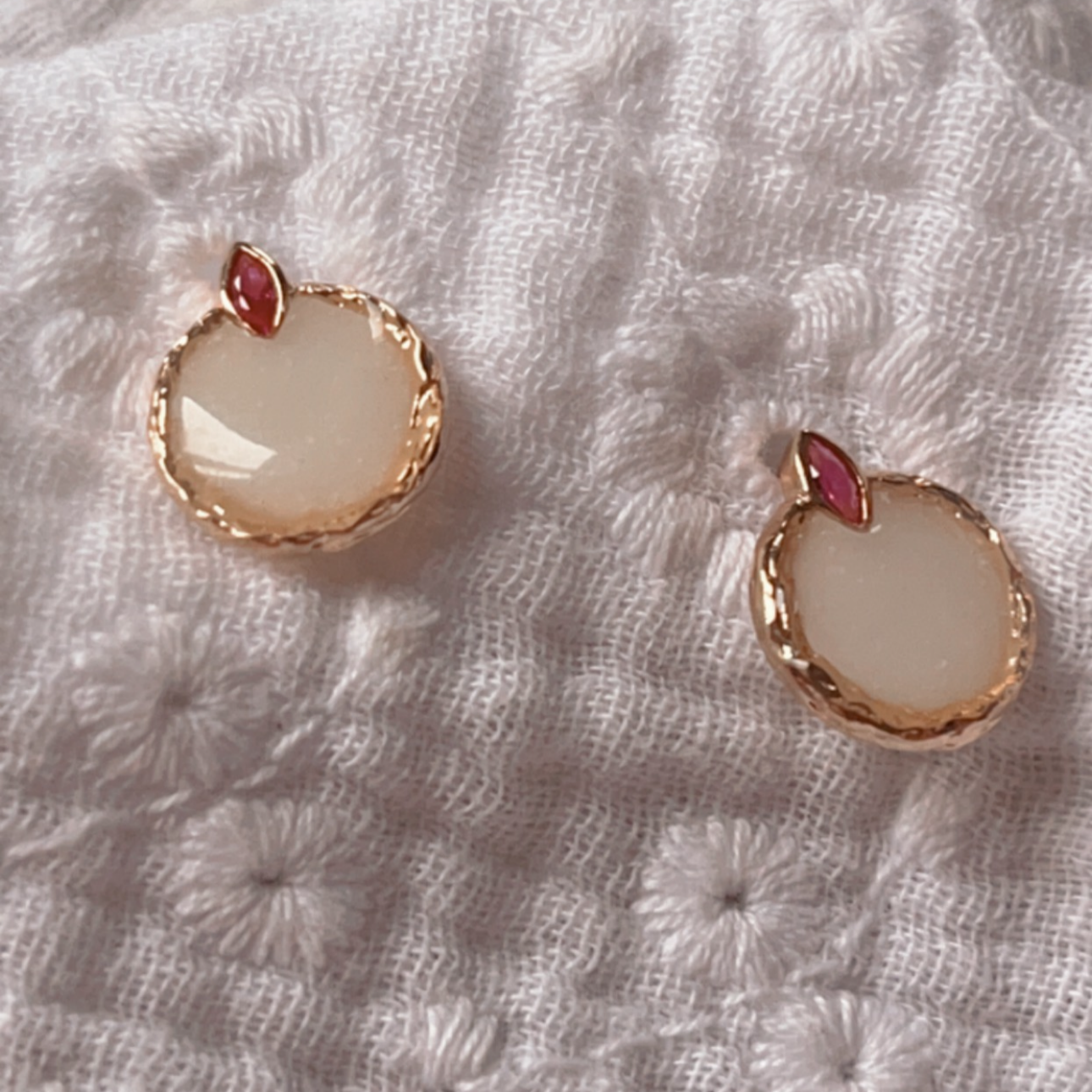 Boucles d’oreilles Agatha roses - Mamma Latte