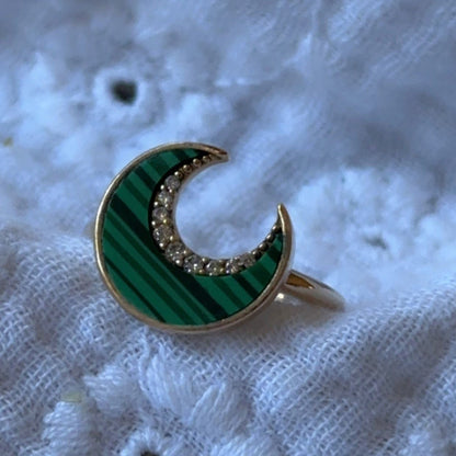 Bague Cérès Malachite - Mamma Latte