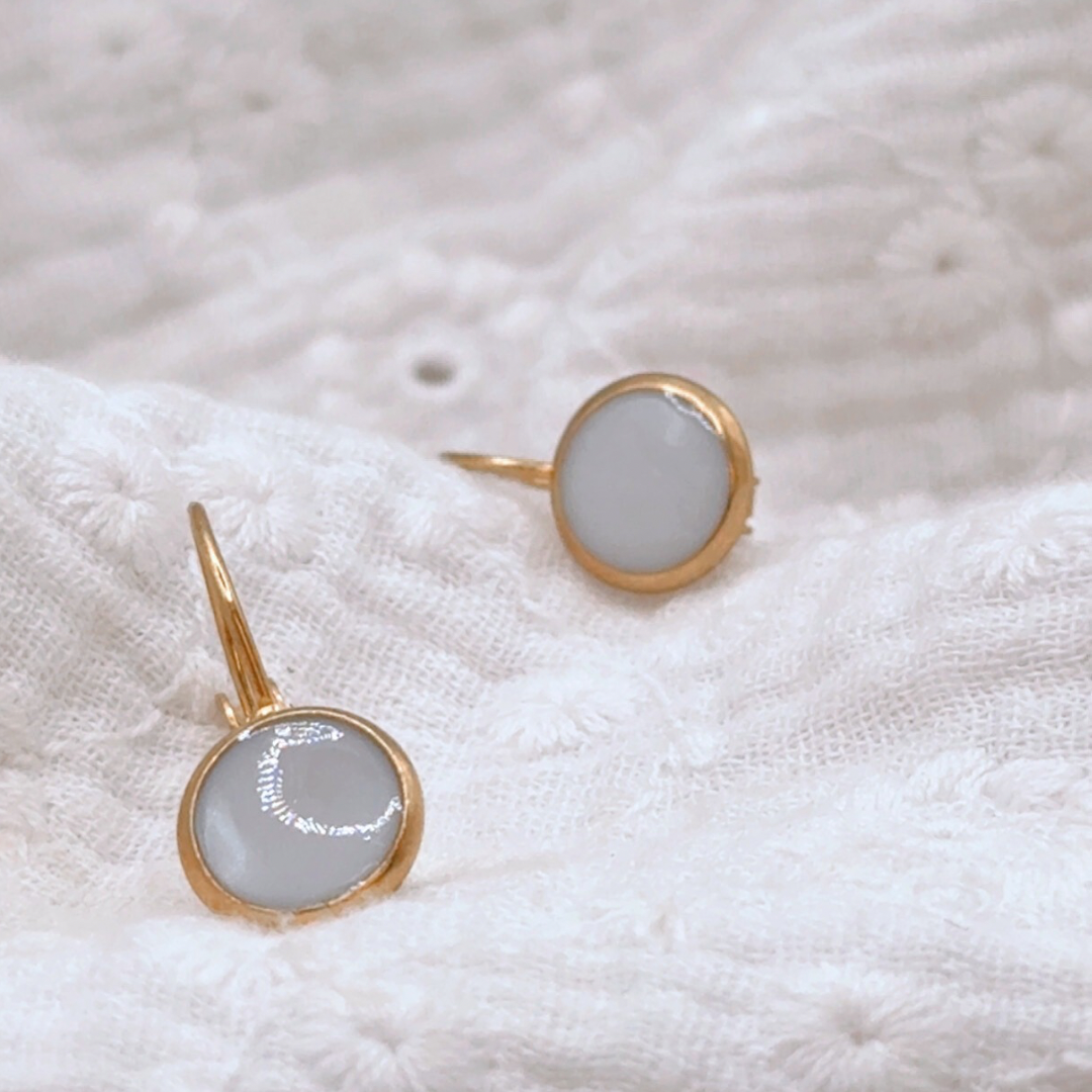 boucles d'oreilles au lait maternel DIY, bijou au lait maternel personnalisé