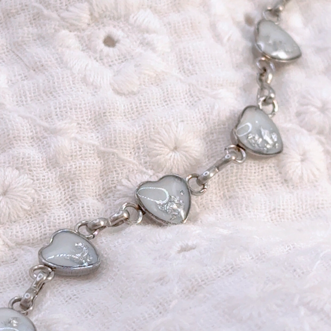 bracelet au lait maternel coeur, kit DIY au lait maternel, fabriquer son bijou au lait maternel