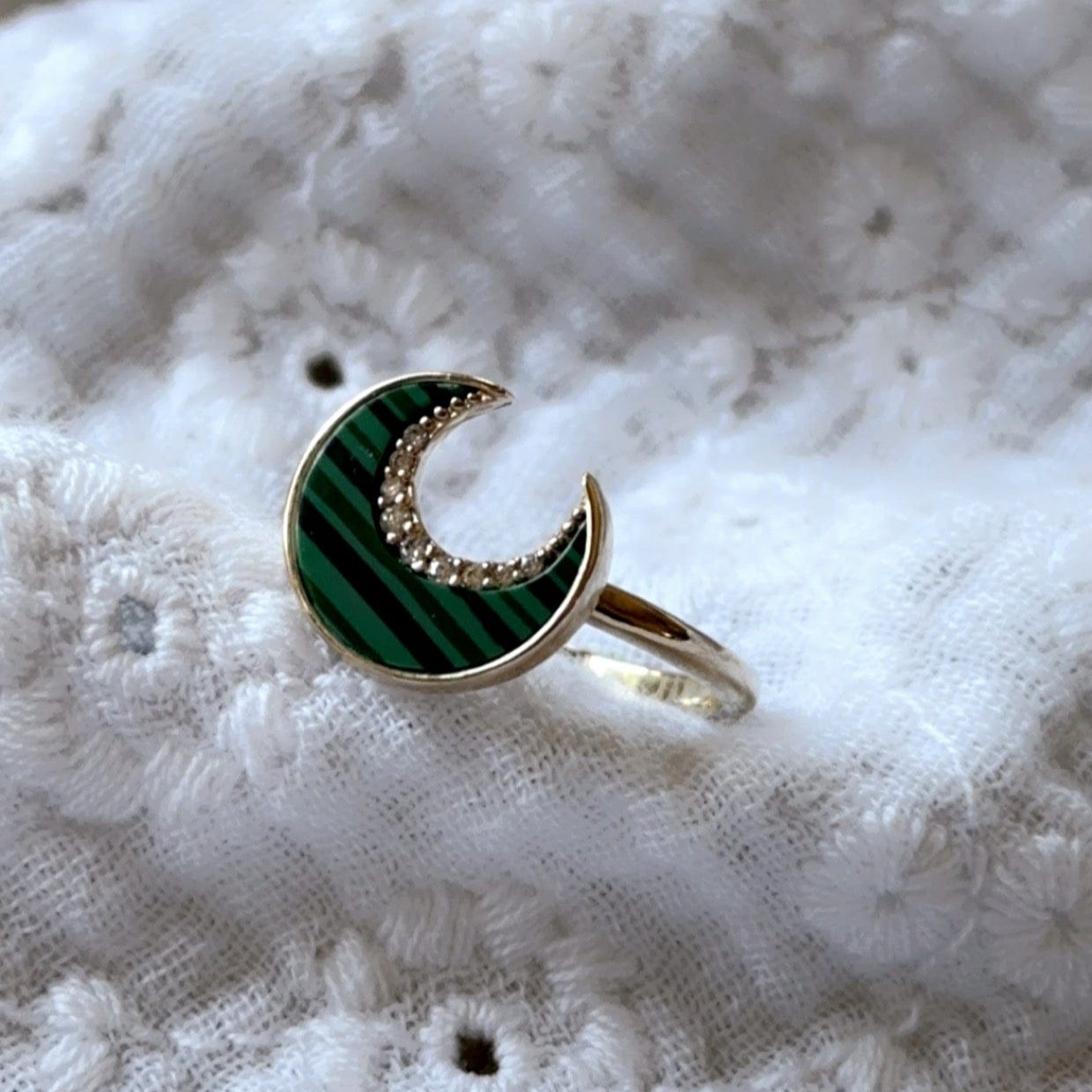 Bague Cérès Malachite - Mamma Latte