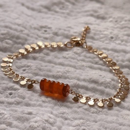 Bracelet Inaya en Cornaline - Mamma Latte
